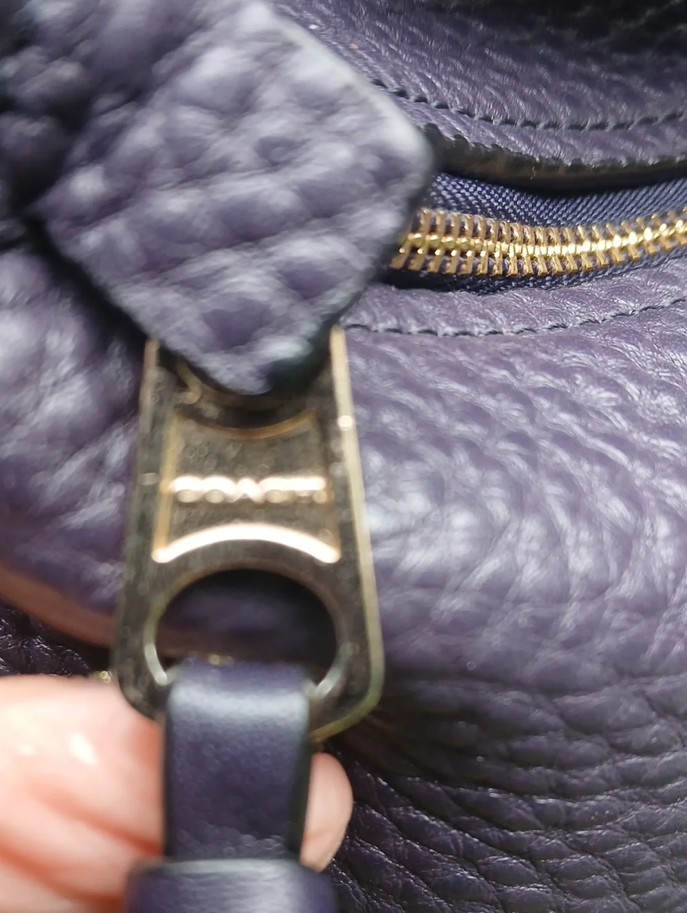Coach pebbled leather